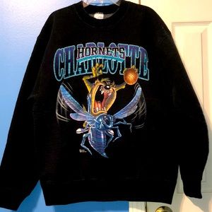 Vintage Taz Charlotte Hornets CrewNeck
